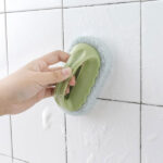 plastic cleaning brush, wall sponge brush, strong scouring plastic handle washing cleaning brush