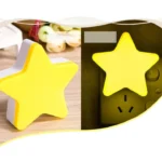us eu plug star shaped night light socket wall lamp light night lamp kids room home décor pentagram lamp