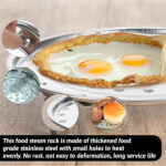 stainless steel steamers stand and steamer rack