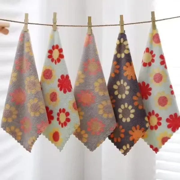 pack of 5 absorbent cleaning towels