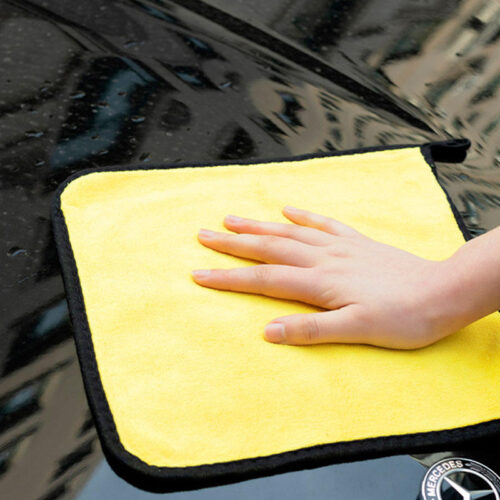premium microfiber car cleaning towel – super absorbent & scratch free(pack of 2)