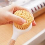 dish scrubbing brush, wooden handle siga dish brush