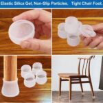 table chair leg silicone cap pad furniture non slip feet cover floor protector (pack of 4 )