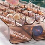 24 grid transparent acrylic jewelry box organizer storage