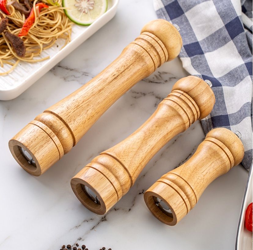 wooden pepper grinder salt & pepper mill adjustable seasoning tool for kitchen wooden pepper grinder salt & pepper mill adjustable seasoning tool for kitchen