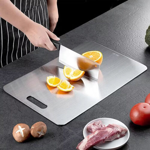 titanware titanium cutting board | premium kitchen board for meat & veggies
