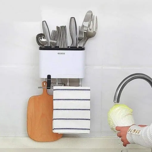ecoco multi function cutlery drying rack