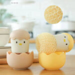 cute egg kitchen cleaning brush dishwashing brush
