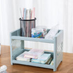 2 tier storage rack desktop organizer