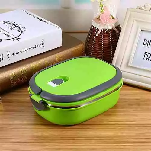 insulation lunch box stainless steel lunch box for school office picnic camping outdoor 1 layer