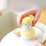 cute egg kitchen cleaning brush dishwashing brush