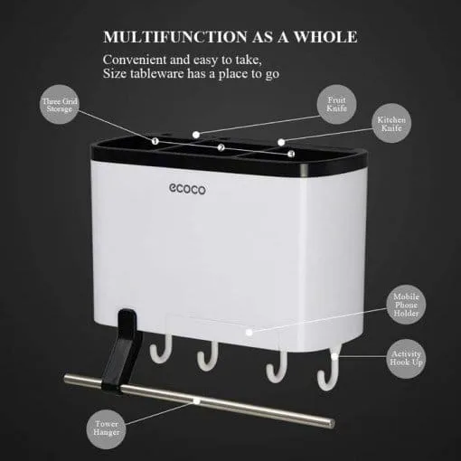 ecoco multi function cutlery drying rack