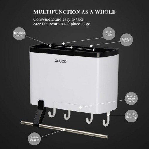 ecoco multi function cutlery drying rack