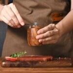 1 piece set solid wood salt and pepper