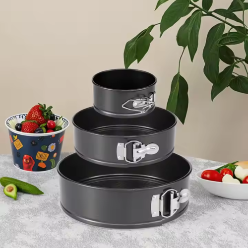 3pc set non stick cake baking pan mold