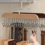 anti slip 8 hook coat & scarf organizer – space saving hanger