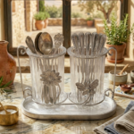 floral elegance spoon holder