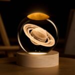 3d crystal lights lamp glowing planetary galaxy night light