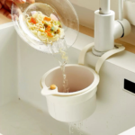 plastic kitchen hanging sink drain basket