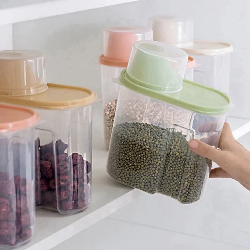 large capacity airtight dry food container