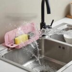 kitchen sink splash guard and caddy
