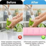 kitchen sink splash guard and caddy