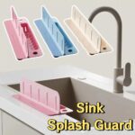 kitchen sink splash guard and caddy