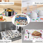 premium waterproof kitchen dish drying mat