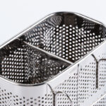stainless steel utensil holder, kitchen wall hanging steel cutlery holder organizer rack