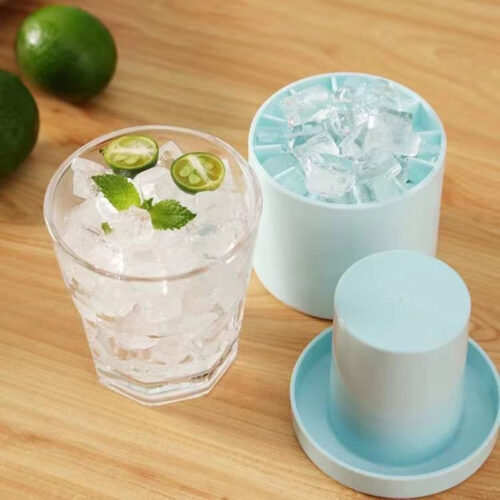 large silicone ice bucket for 2 drinks space saving, easy to use