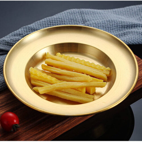 juliana style luxury golden plate 17cm– 23cm