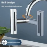 4 in 1 waterfall kitchen faucet, 360° swivel faucet
