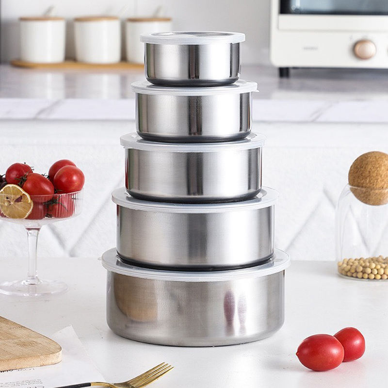 5 pcs stainless steel bowl set 5 pcs stainless steel bowl set