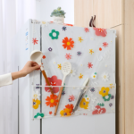 printed fridge dust cover waterproof refrigerator dustproof cover
