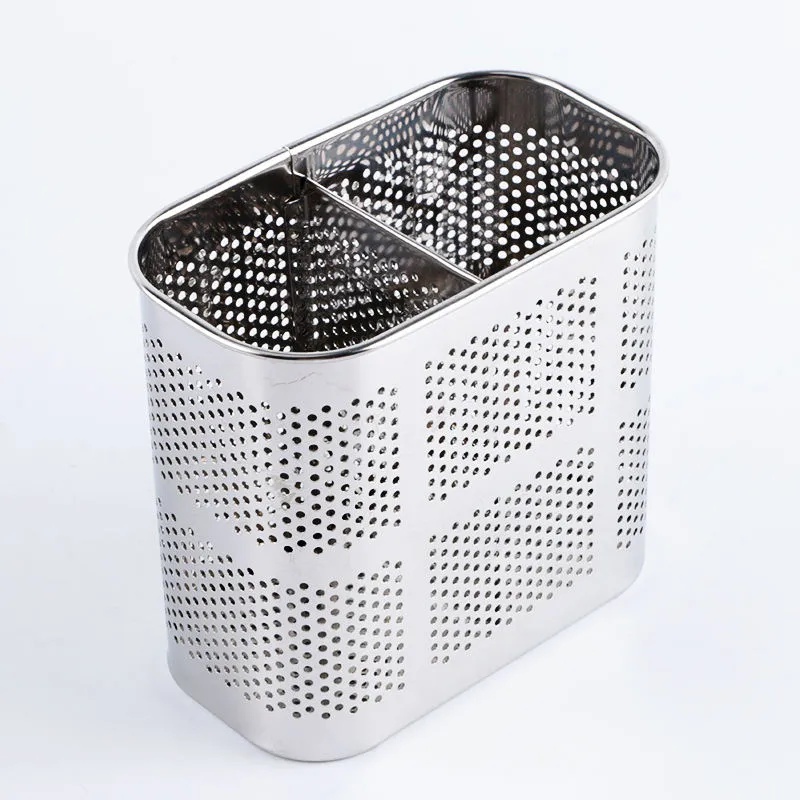 stainless steel utensil holder, kitchen wall hanging steel cutlery holder organizer rack