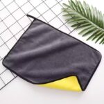 double sided microfiber car cleaning towel cloth pack of 3 (size:60x40)