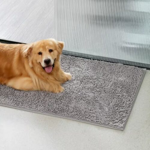 tedy shaggy microfiber absorbent bathroom mat