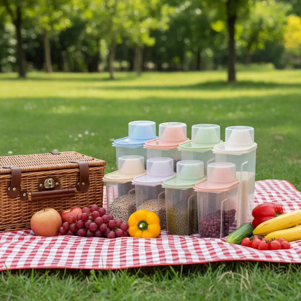large capacity airtight dry food container