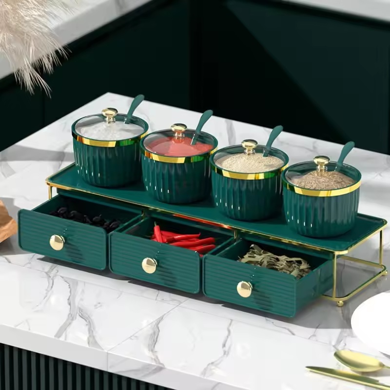 luxury double layer kitchen spice rack with metal gold stand luxury double layer kitchen spice rack with metal gold stand