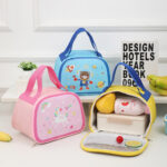 animated kids thermal lunch bag, kids picnic tiffin bag