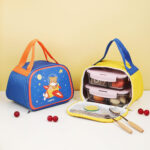 animated kids thermal lunch bag, kids picnic tiffin bag
