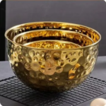 hammered gold silver 12cm to 20 cm stainless steel bowls set mixing bowls salad bowl