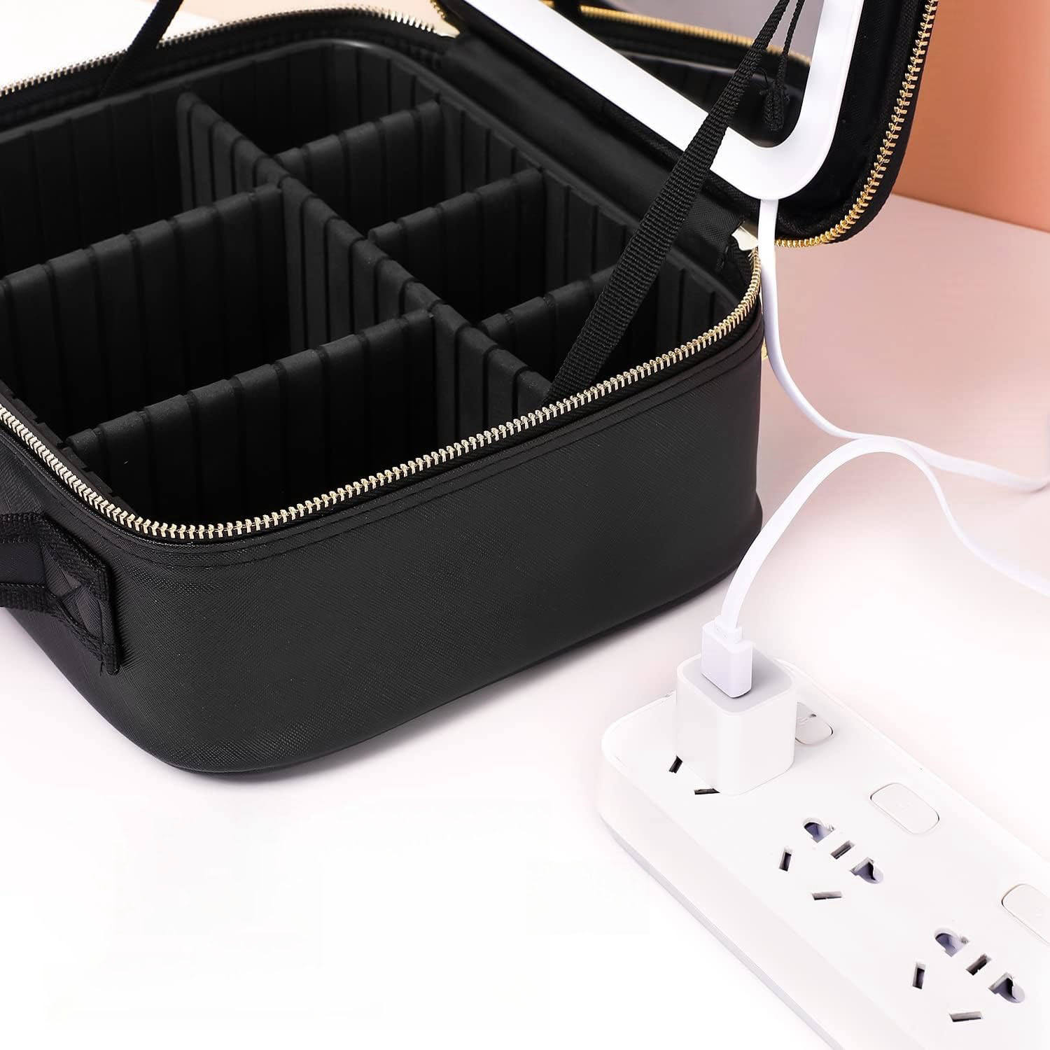 new led cosmetic bag with mirror new led cosmetic bag with mirror