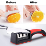 3 in 1 knife sharpener with fruit and meat knife peeler