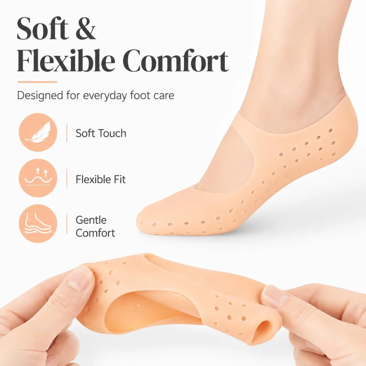 non slip no show invisible ballet socks