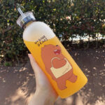 we bare bear frosted water bottle
