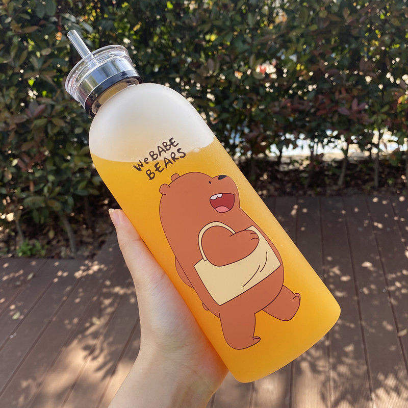 we bare bear frosted water bottle we bare bear frosted water bottle