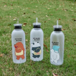 we bare bear frosted water bottle