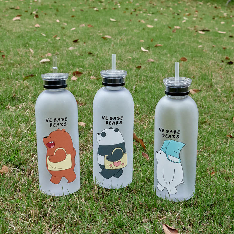 we bare bear frosted water bottle we bare bear frosted water bottle