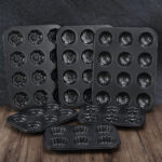 non stick multi shape cake mold tray set – heavy duty baking pan